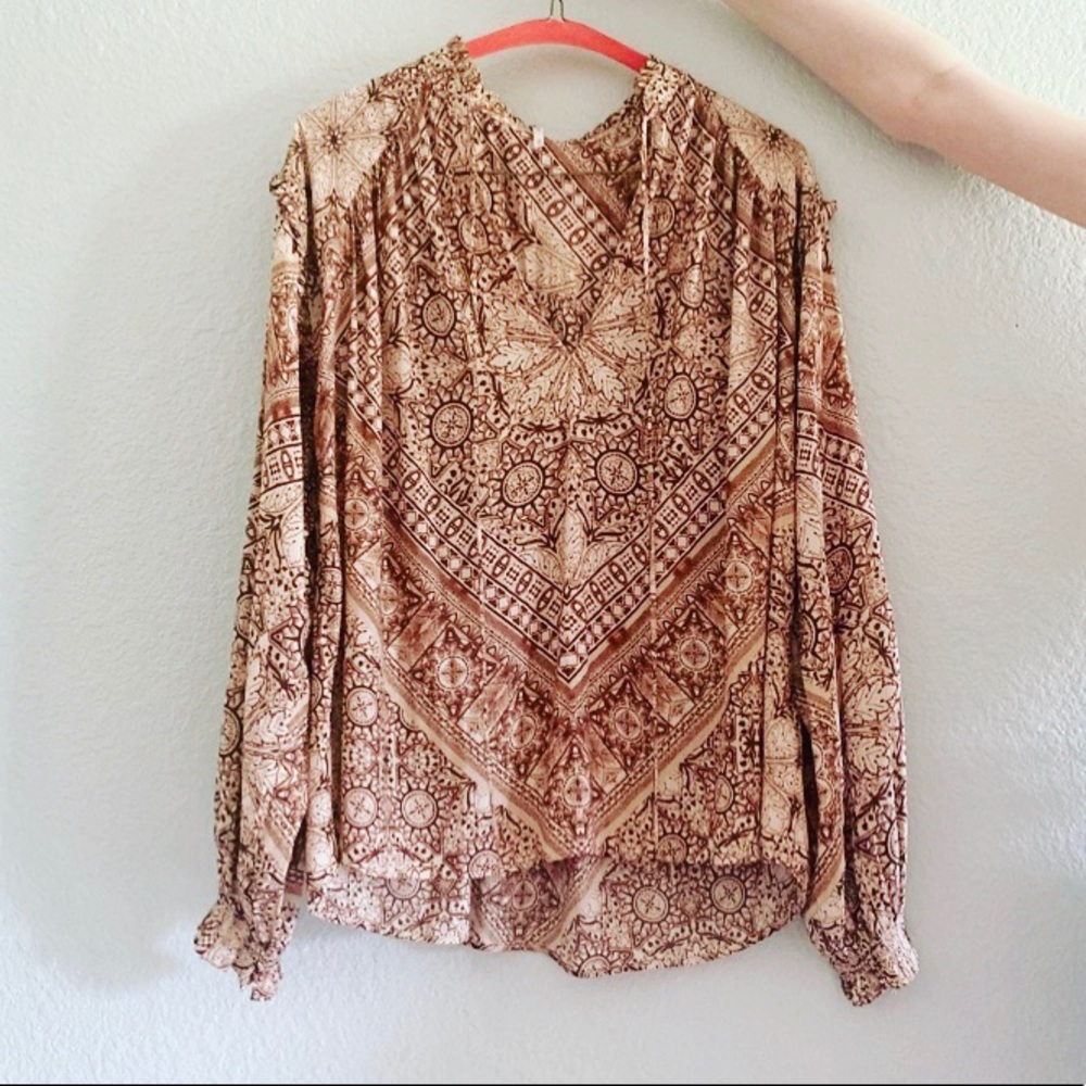 NWOT XS S Free People boho western blouse perfect